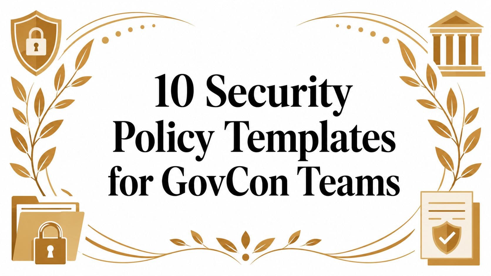 10 Security Policy Templates for GovCon Teams
