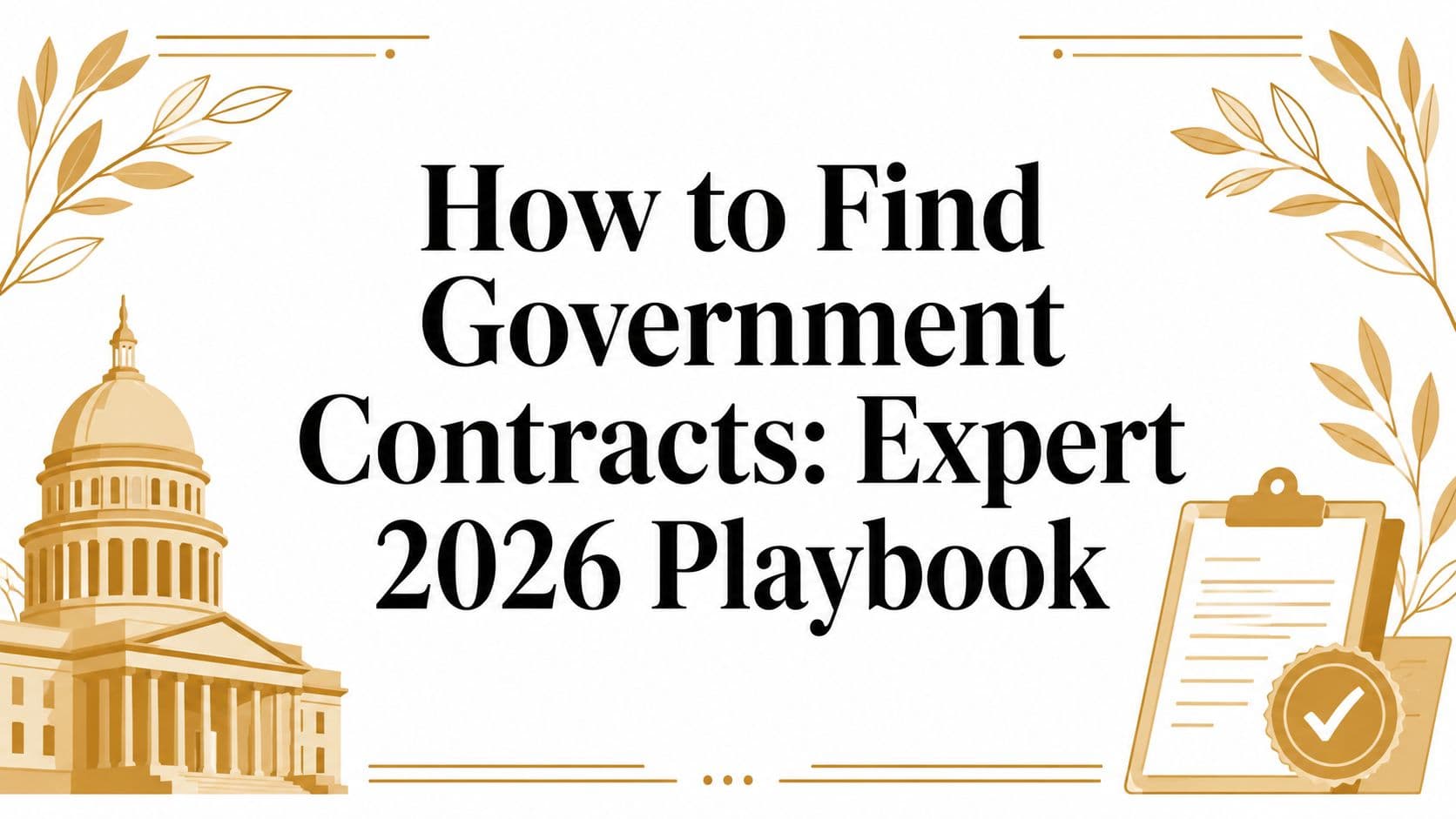 How to Find Government Contracts: Expert 2026 Playbook