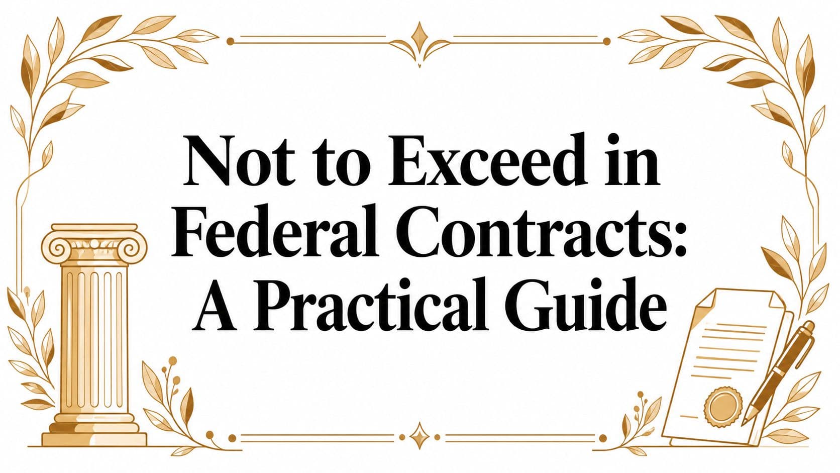 Not to Exceed in Federal Contracts: A Practical Guide