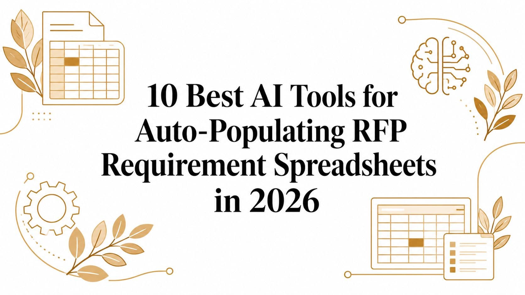 10 Best AI Tools for Auto-Populating RFP Requirement Spreadsheets in 2026